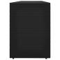 Preview: Gartenschrank Schwarz 198 x 55,5 x 80 cm Poly Rattan