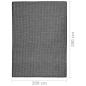 Preview: Outdoor-Teppich Flachgewebe 200x280 cm Grau