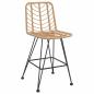 Preview: Barhocker 2 Stk. 45x56x103,5 cm PE-Rattan und Stahl