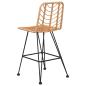 Preview: Barhocker 2 Stk. 45x56x103,5 cm PE-Rattan und Stahl