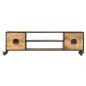 Preview: TV-Schrank 130x30x39 cm Massivholz Mango