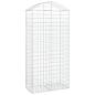 Preview: Gabione mit Hochbogen 100x50x200/220 cm Verzinktes Eisen