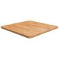 Preview: ARDEBO.de - Tischplatte Quadratisch Hellbraun 60x60x2,5cm Behandelte Eiche