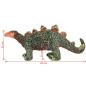 Preview: Plüschtier Stegosaurus Stehend Plüsch Grün und Orange XXL
