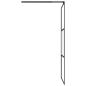 Preview: Duschwand f?r Walk-In Dusche 80x195 cm ESG Halbmattiert Schwarz