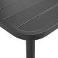 Preview: Gartentisch Dunkelgrau 150x90x72 cm Stahl
