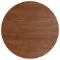 Preview: Runde Tischplatte Dunkelbraun ?90x1,5 cm Behandeltes Eichenholz