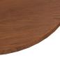 Preview: Runde Tischplatte Dunkelbraun ?90x1,5 cm Behandeltes Eichenholz