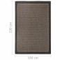Preview: Outdoor-Teppich Flachgewebe 160x230 cm Dunkelbraun