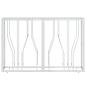 Preview: Konsolentisch 110x30x70 cm Edelstahl und Glas