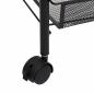 Preview: K?chenwagen 5 Etagen Schwarz 46x26x105 cm Eisen