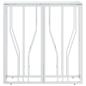 Preview: Konsolentisch 70x30x70 cm Edelstahl und Glas