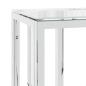 Preview: Konsolentisch 70x30x70 cm Edelstahl und Glas