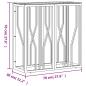 Preview: Konsolentisch 70x30x70 cm Edelstahl und Glas