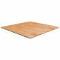 Preview: ARDEBO.de - Tischplatte Quadratisch Hellbraun 90x90x1,5cm Behandelte Eiche