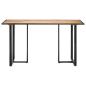 Preview: Esstisch 140 cm Raues Mangoholz