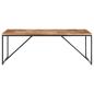 Preview: Esstisch 200x90x76 cm Massivholz Akazie und Mango
