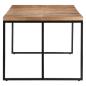 Preview: Esstisch 200x90x76 cm Massivholz Akazie und Mango