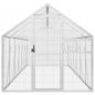 Preview: Voliere Silbern 1,79x6x1,85 m Aluminium