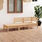 Preview: ARDEBO.de - 3-tlg. Garten-Lounge-Set Massivholz Kiefer