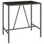 Preview: 5-tlg. Gartenbar-Set Grau Poly Rattan