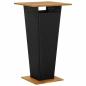 Preview: 3-tlg. Gartenbar-Set Schwarz Poly Rattan & Massivholz Akazie