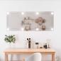 Preview: ARDEBO.de - Wandspiegel mit LED-Leuchten 40x100 cm Glas Rechteckig