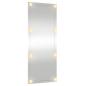 Preview: Wandspiegel mit LED-Leuchten 40x100 cm Glas Rechteckig