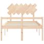 Preview: Seniorenbett ohne Matratze Doppelbett Massivholz