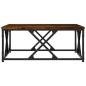 Preview: Couchtisch R?uchereiche 70x70x30 cm Holzwerkstoff
