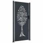 Preview: Gartentor Anthrazit 100x175 cm Stahl Baum-Design