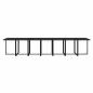 Preview: 19-tlg. Garten-Essgruppe mit Kissen Poly Rattan Schwarz