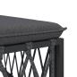 Preview: 5-tlg. Garten-Lounge-Set mit Kissen Anthrazit Stahl