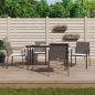 Preview: ARDEBO.de - 5-tlg. Garten-Essgruppe mit Kissen Poly Rattan und Stahl