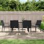 Preview: ARDEBO.de - 7-tlg. Garten-Essgruppe mit Kissen Poly Rattan und Stahl