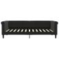 Preview: Tagesbett Ausziehbar mit Schubladen Schwarz 90x200 cm Samt