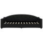 Preview: Tagesbett Ausziehbar Schwarz 90x200 cm Stoff