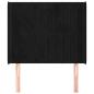 Preview: Kopfteil mit Ohren Schwarz 103x16x118/128 cm Samt