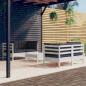Preview: ARDEBO.de - 5-tlg. Garten-Lounge-Set mit Anthrazit Kissen Kiefernholz