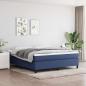 Preview: ARDEBO.de - Boxspringbett mit Matratze Blau 180x200 cm Stoff