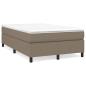 Preview: Boxspringbett mit Matratze Taupe 120x200 cm Stoff
