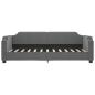 Preview: Tagesbett Ausziehbar mit Schubladen Dunkelgrau 100x200 cm Stoff