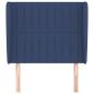 Preview: Kopfteil mit Ohren Blau 93x23x118/128 cm Stoff