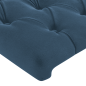 Preview: Boxspringbett mit Matratze Dunkelblau 80x200 cm Samt