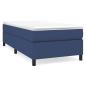 Preview: Boxspringbett mit Matratze Blau 80x200 cm Stoff