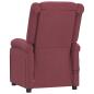 Preview: Massagesessel Elektrisch Weinrot Stoff