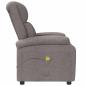 Preview: Ohrensessel mit Massagefunktion Taupe Stoff