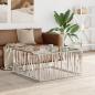 Preview: ARDEBO.de - Couchtisch 100x100x50 cm Edelstahl und Glas