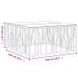 Preview: Couchtisch 100x100x50 cm Edelstahl und Glas