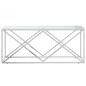 Preview: Couchtisch 110x45x45 cm Edelstahl und Glas